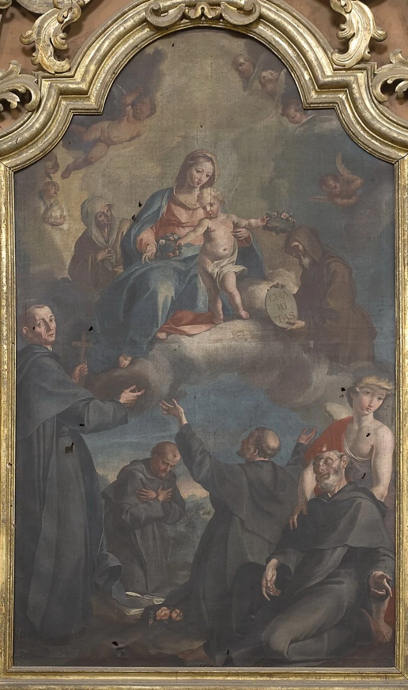 Madonna in gloria tra Sant'Anna, San Francesco e santi - Imola, Bologna
